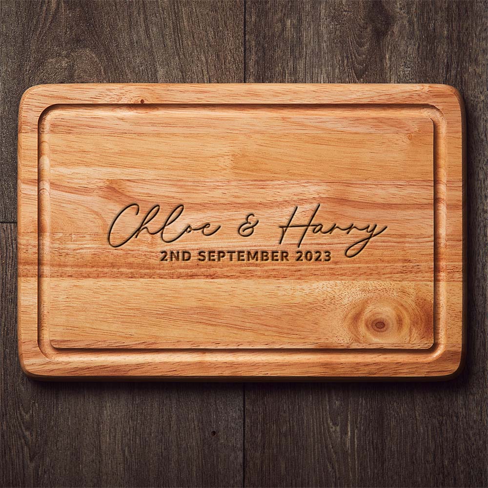 Personalised Couples Chopping Board Gift